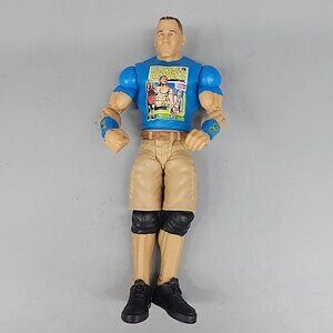 WWE Wrestling Action Figure 2013 John Cena Hustle Loyalty Respect Shirt 7"